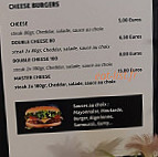 Le Templier menu